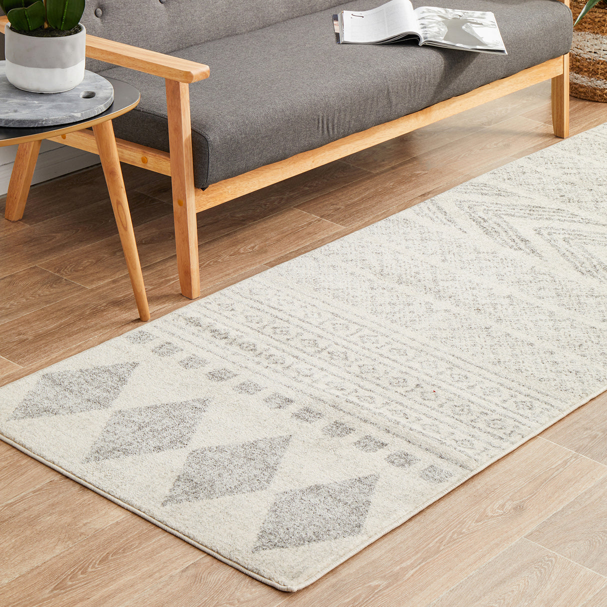 Mirage 359 Grey Runner Rug