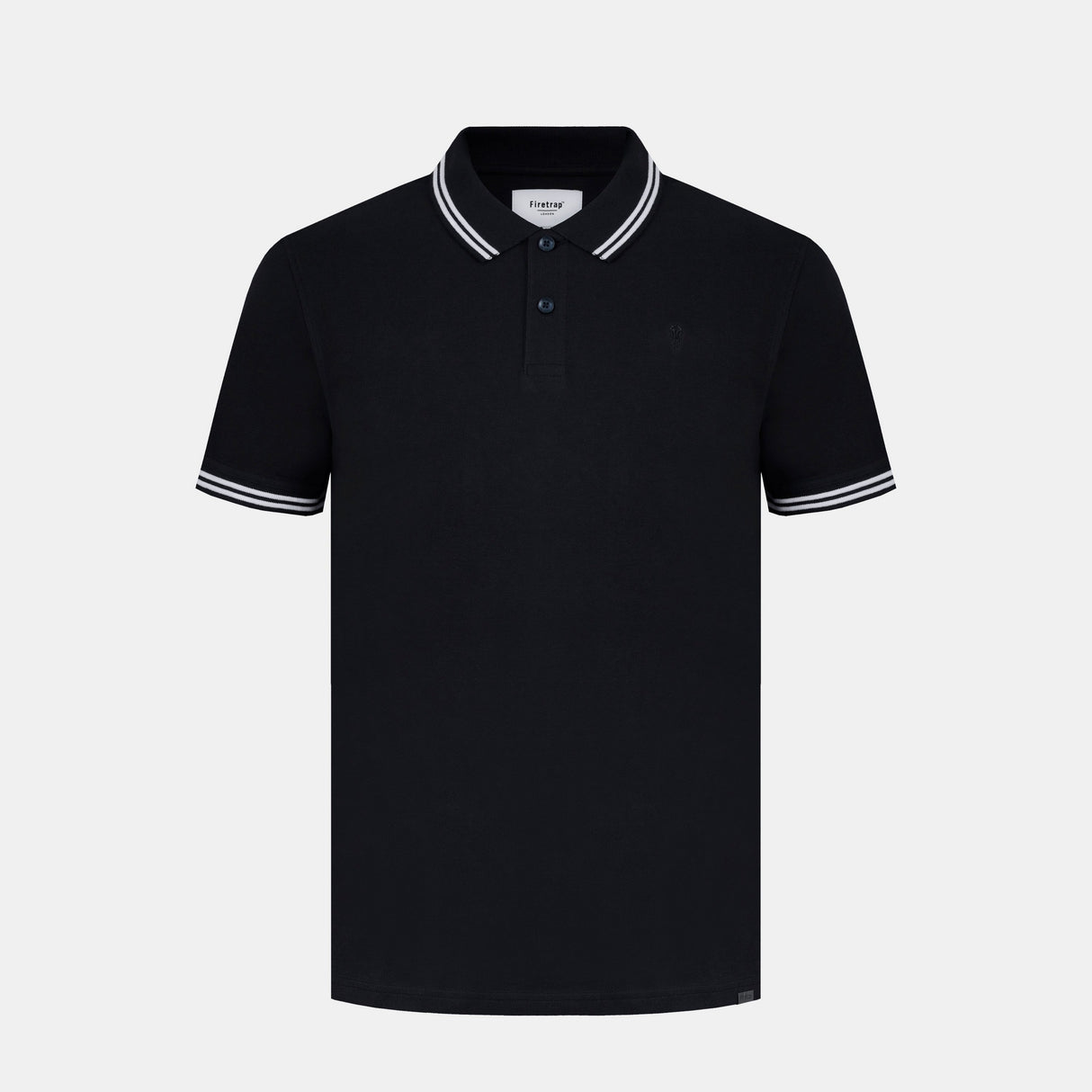 Firetrap Mens Lazer Polo Shirt - Black