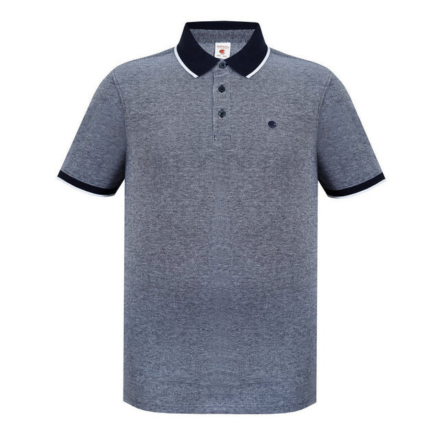 SoulCal Men's Pique Polo Shirt - Navy/White
