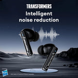 Transformers Wireless Earbud Earphones Bluetooth V5.4 ANC Noise Cancelling TF-T27 - Silver