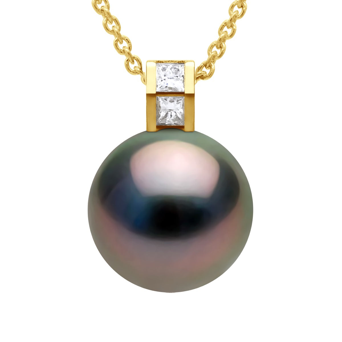 Pendant Jewelry Prestige Diamond 0.04 Cts - Length Necklace 42 cm