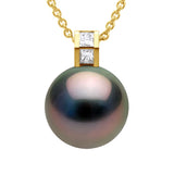 Pendant Jewelry Prestige Diamond 0.04 Cts - Length Necklace 42 cm