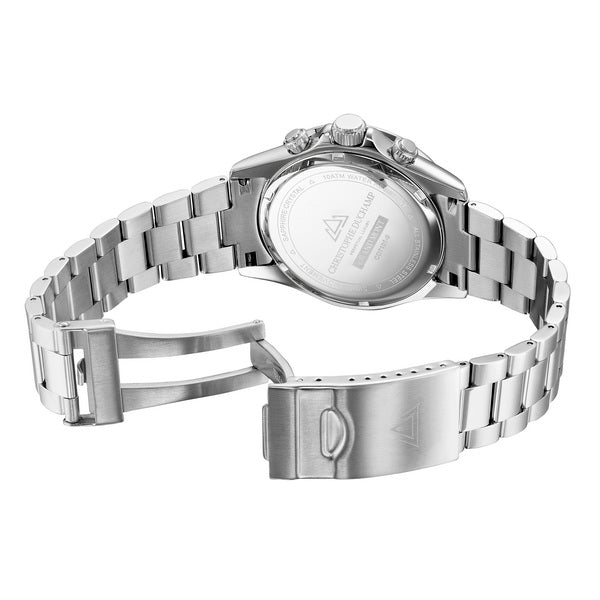 Christophe Duchamp Grand Mont - Silver Dial & 316L Stainless Steel Strap