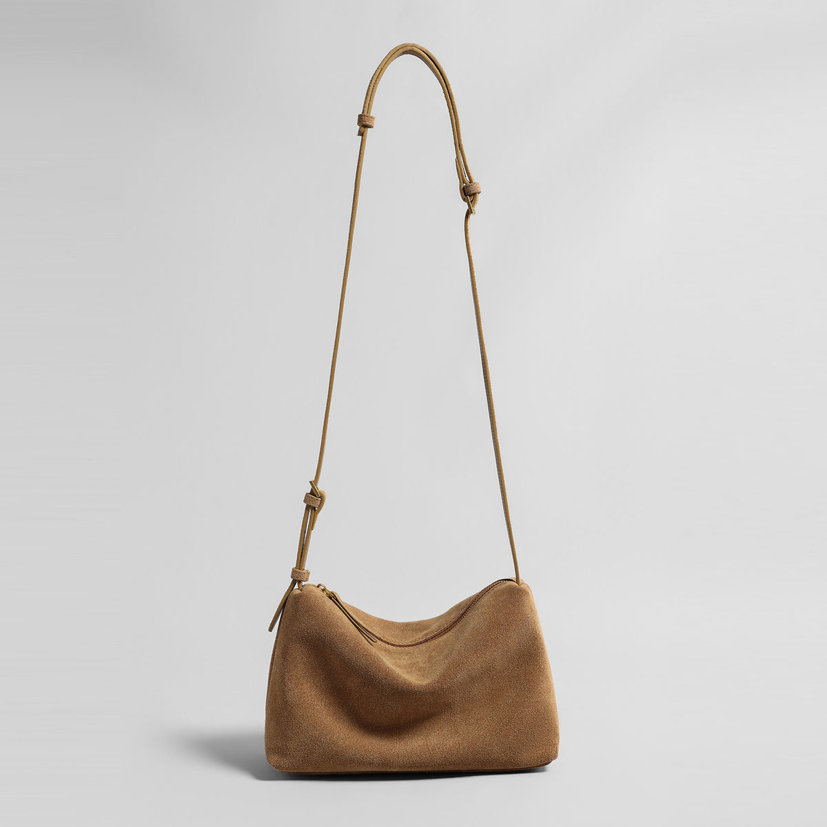 Suede Slouchy Hobo Bag – Adjustable Shoulder & Crossbody Bag