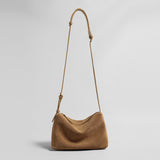 Suede Slouchy Hobo Bag – Adjustable Shoulder & Crossbody Bag