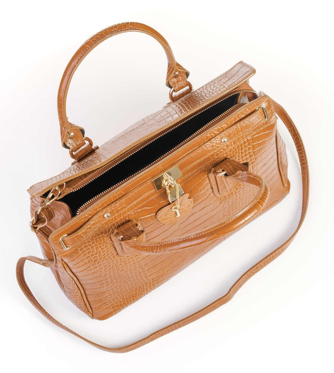 Bosccolo Tote - Croco Camel