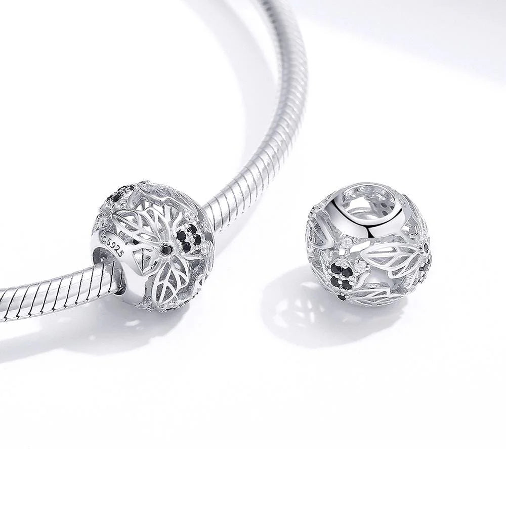 Solid 925 Sterling Silver Honey Bee Animal Pandora Inspired Charm