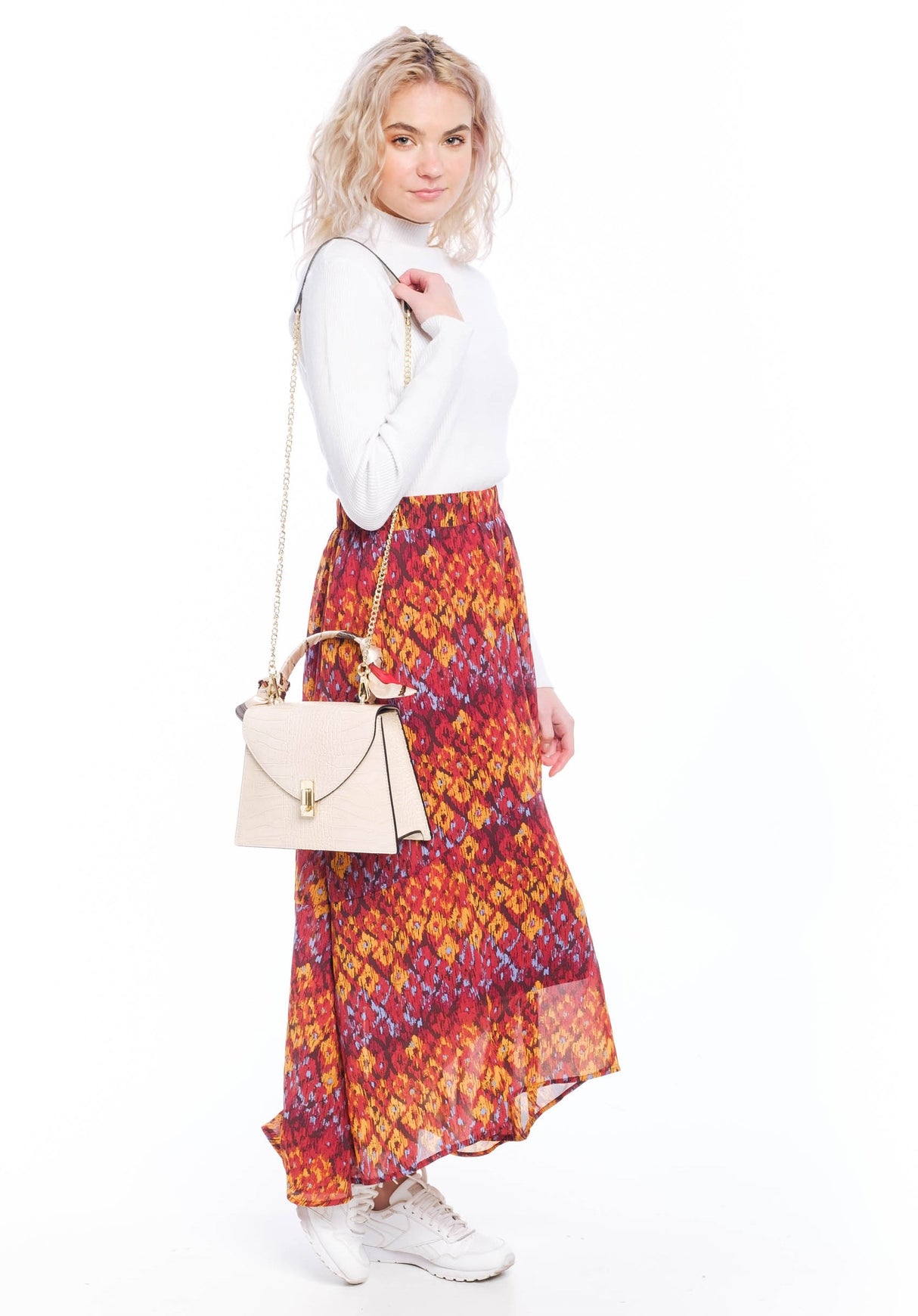 Bosccolo Handbag - Beige Croco