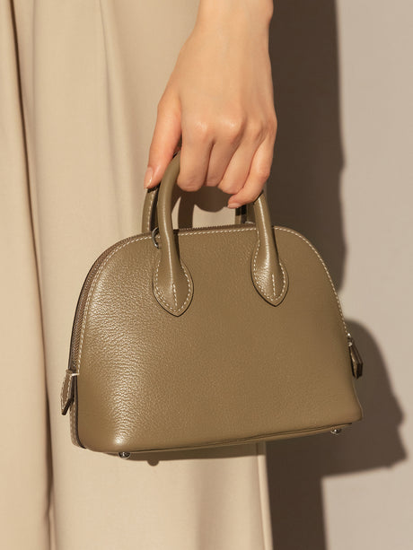 Brooklyn Lady Top Handle Bag - Taupe