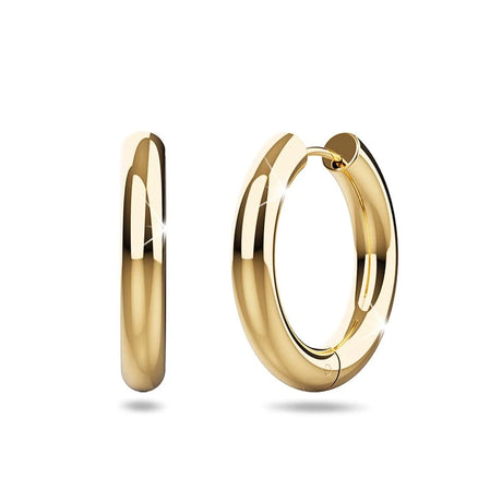Bullion Gold Mellow Hoop Gold Layered Earrings