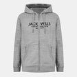 Jack Wills Men's Pinebrook Graphic Zip Hoodie - Grey