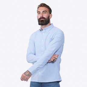 Firetrap Men's Basic Oxford Shirt - Blue