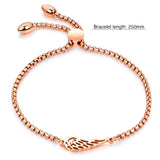 Bullion Gold Solo Wing Charm Bracelet