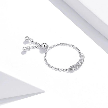 Adjustable Solid 925 Sterling Silver Ring