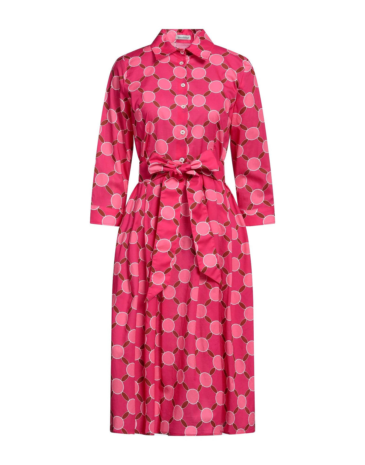 Camicettasnob Womens Midi Dresses - Fuchsia