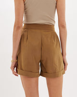 Amelius Haspen Pleated Short - Camel