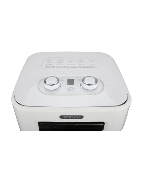 TODO 400W Food Dehydrator Stainless Steel Interior Preserve Yogurt Fruit Dryer Jerky Maker - White