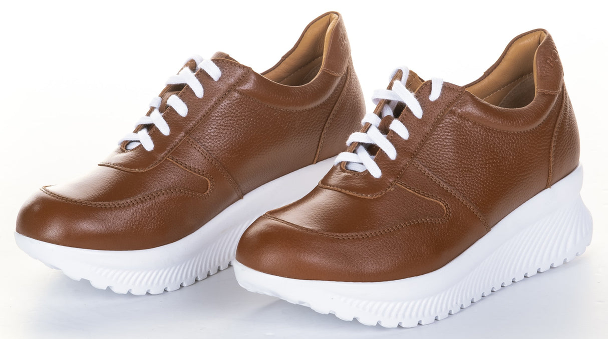 Bosccolo Womens Sneakers - Brown/White