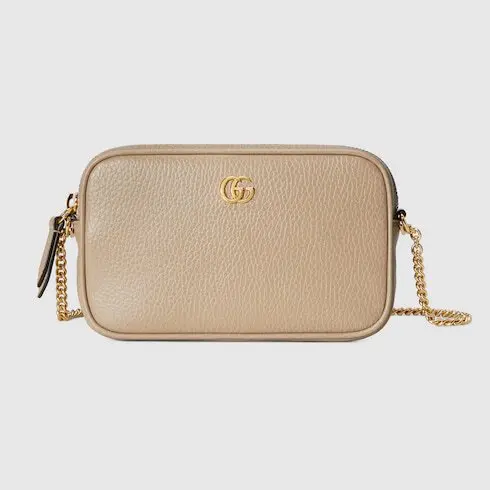 Gucci Leather Small Shoulder Bag - Brown
