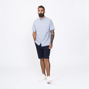 Firetrap Men's Short Sleeve Oxford Shirt - Grey