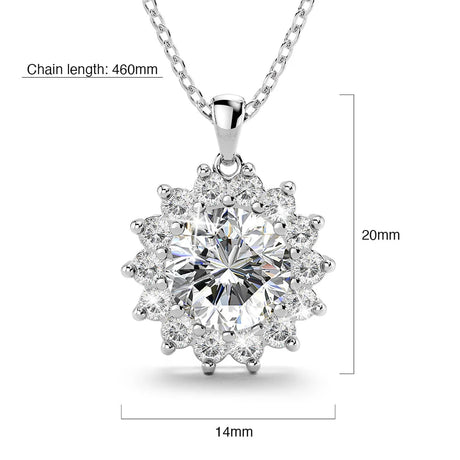 Maria Bloom Necklace Set Clear