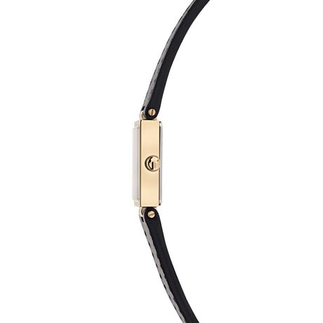 Ted Baker Womens Lileey Gold-Tone Black Leather Watch