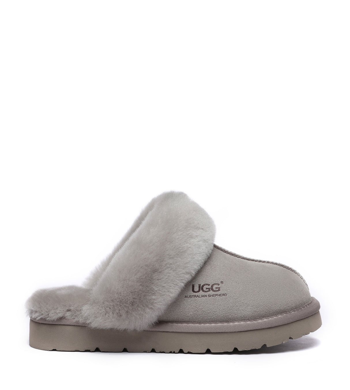 Australian Shepherd UGG Muffin Slipper Special - Goat Grey