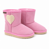Australian Leather Ugg Classic Mini Pearl Heart - Pink - AU6