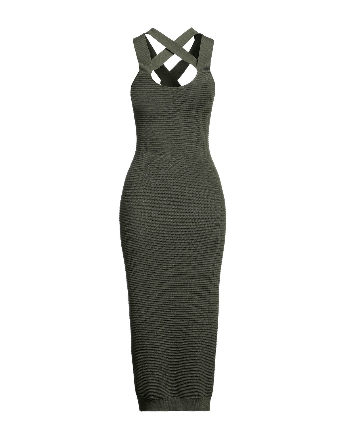 Patou Womens Midi Dresses - Military green