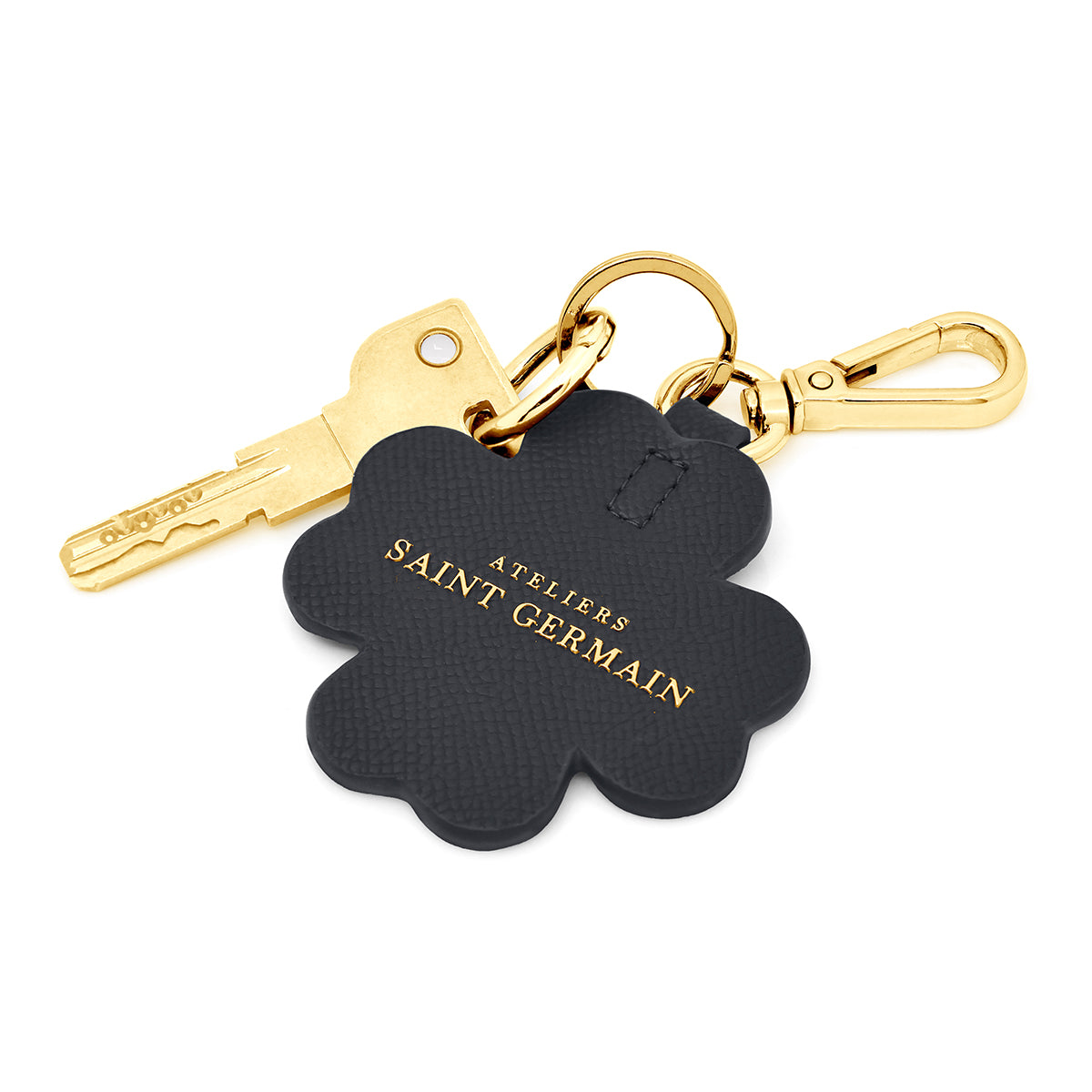 JEWELRY BAG - KEY RING "CLOVER" BLACK