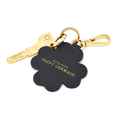 JEWELRY BAG - KEY RING "CLOVER" BLACK