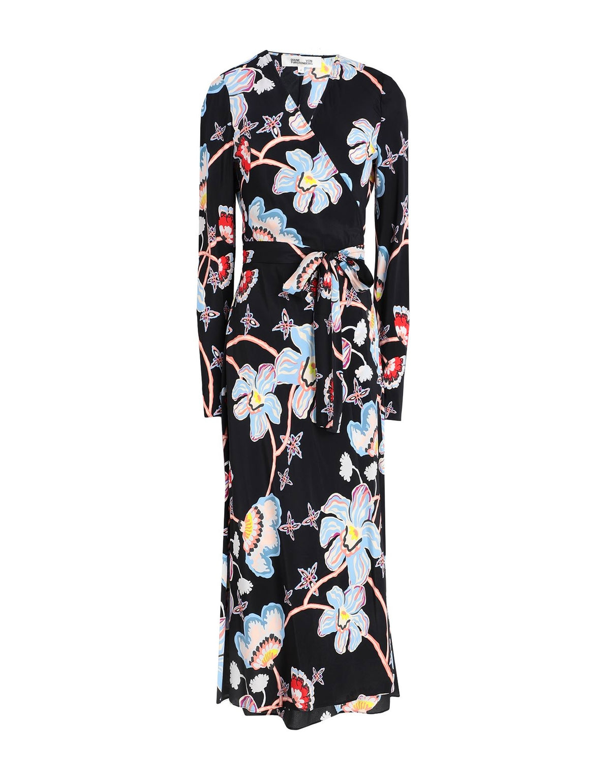 Diane Von Furstenberg Womens Midi Dresses - Black
