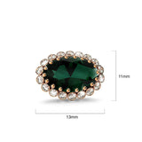 Boxed Georgina Necklace and Earrings Set Emerald Embellished with Swarovski® Crystals