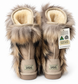 Australian Leather Ugg Long Fozy Lace - Natural - AU4