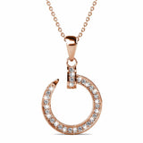 Boxed Dazzling Paradigm in Circle Rose Gold Set Embellished with SWAROVSKI® Crystals