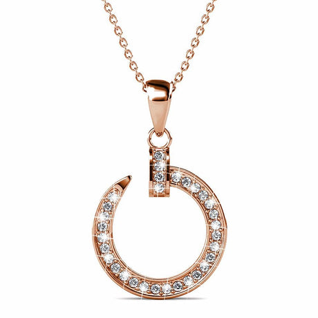 Boxed Dazzling Paradigm in Circle Rose Gold Set Embellished with SWAROVSKI® Crystals