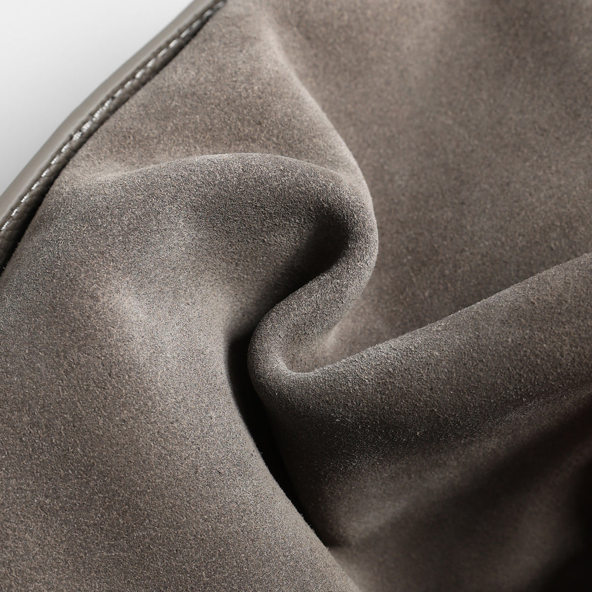 Suede Wave-Top Hobo Bag – Adjustable Underarm & Crossbody Bag