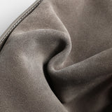 Suede Wave-Top Hobo Bag – Adjustable Underarm & Crossbody Bag