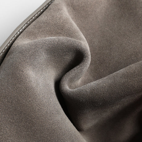 Suede Wave-Top Hobo Bag – Adjustable Underarm & Crossbody Bag