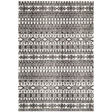 Levi 363 Ivory Black Rug