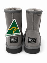 Australian Leather Ugg Ultra Mini Twin Face Grey - AU7-8