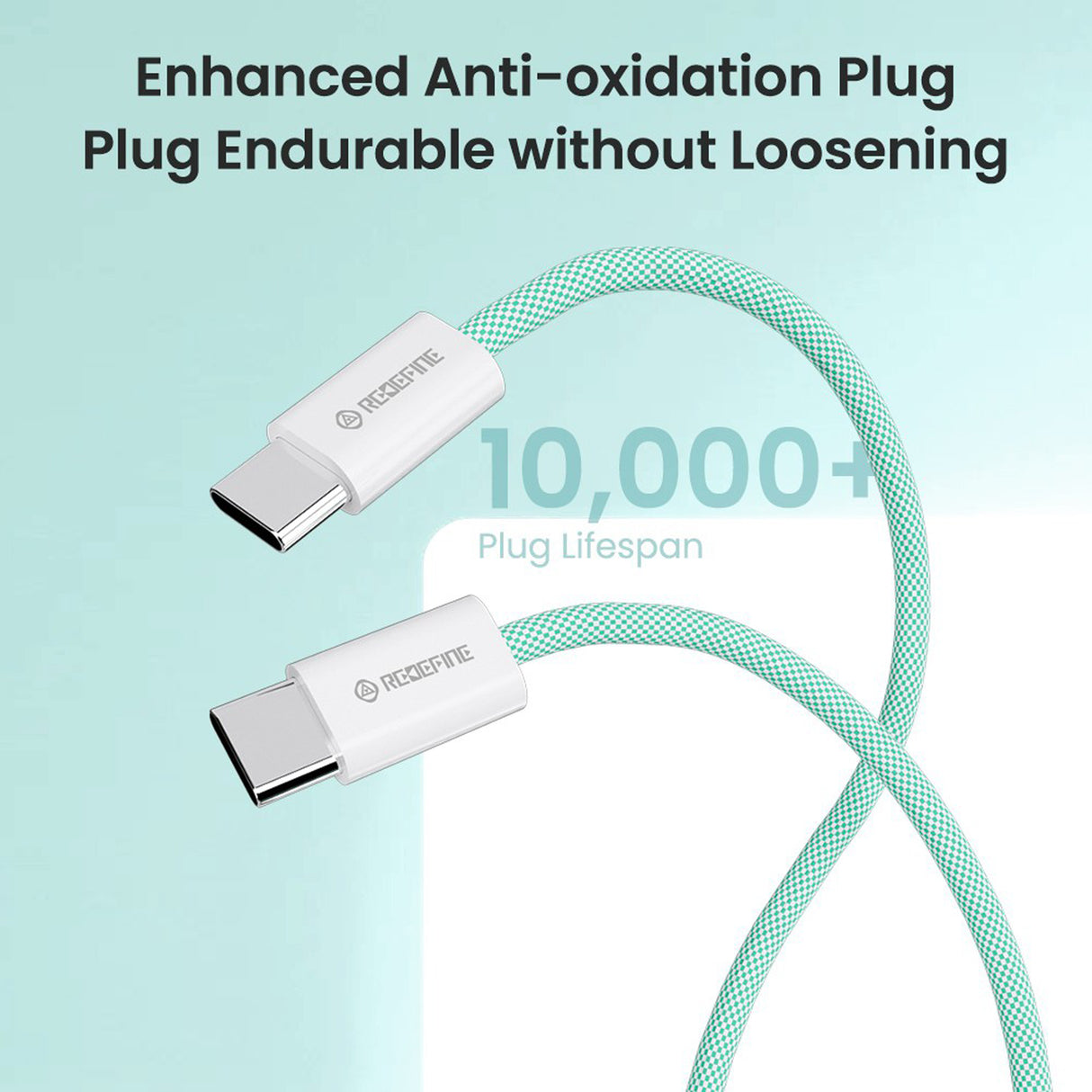 REDEFINE Type-C to Type-C USB Charging Data Sync Charge Cable 60W 1.5m - Purple
