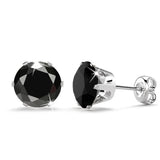 Bullion Gold Nabeeyla Black Stud Earrings