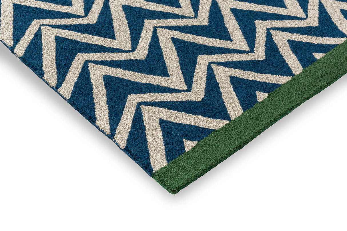 Scion Dhurrie Blue 426318 Outdoor Rug