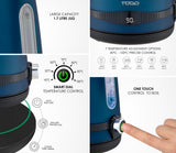 TODO 1.7L Stainless Steel Cordless Kettle Keep Warm Electric Led Water Jug - Blue