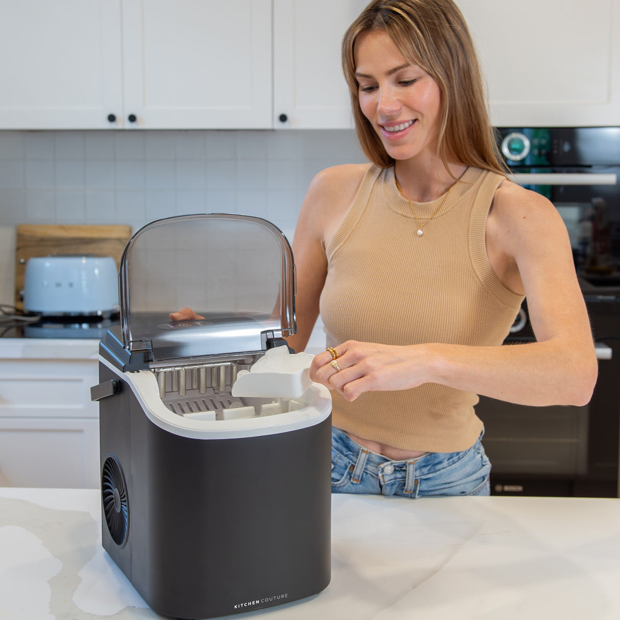 Kitchen Couture Compact Benchtop Ice Maker - Black