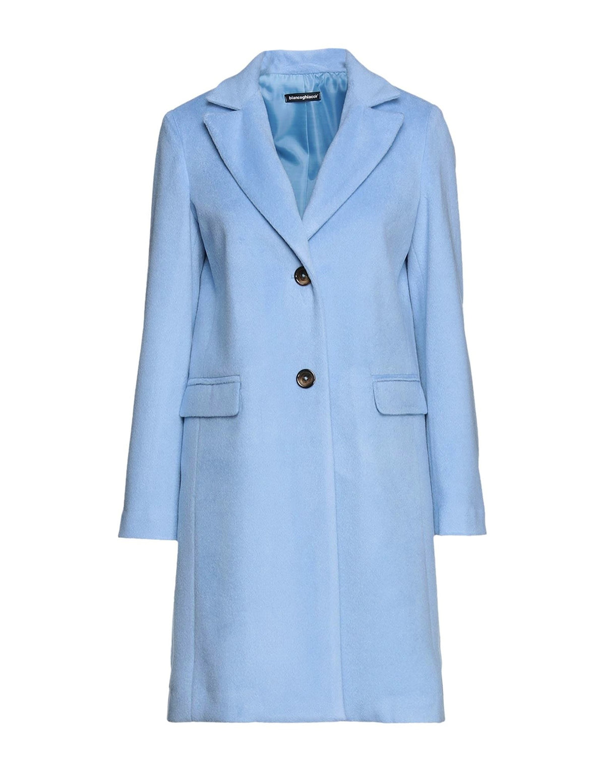 Biancoghiaccio Womens Coats - Sky blue