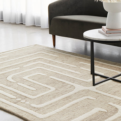 Summit Maze Linen Rug