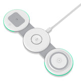 TODO 3 in 1 Wireless Phone Charger 15W Fast Charge Earphone Watch Magnetic Charge