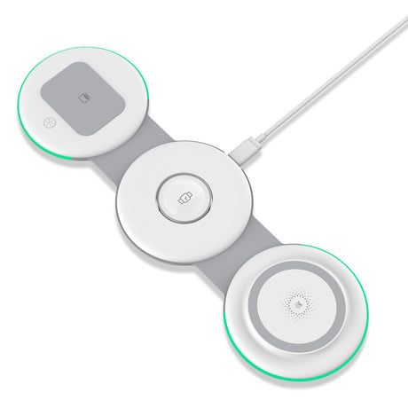 TODO 3 in 1 Wireless Phone Charger 15W Fast Charge Earphone Watch Magnetic Charge